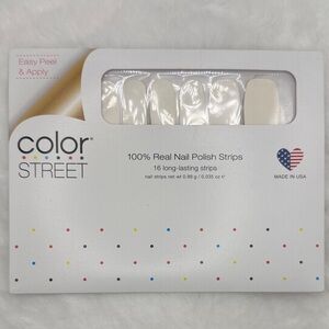 Color Street Nail Strips - Swiss and Tell (white/cream/neutral/off white)